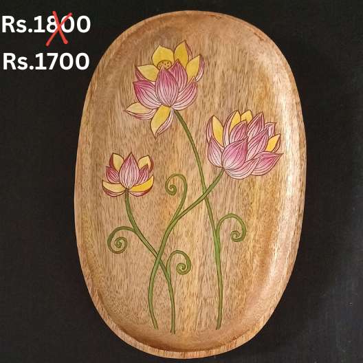 Wall Decor or Platter Hand Painted